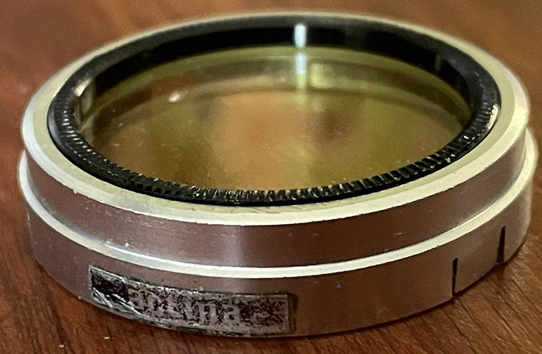 Actina 32mm push-on yellow Filter