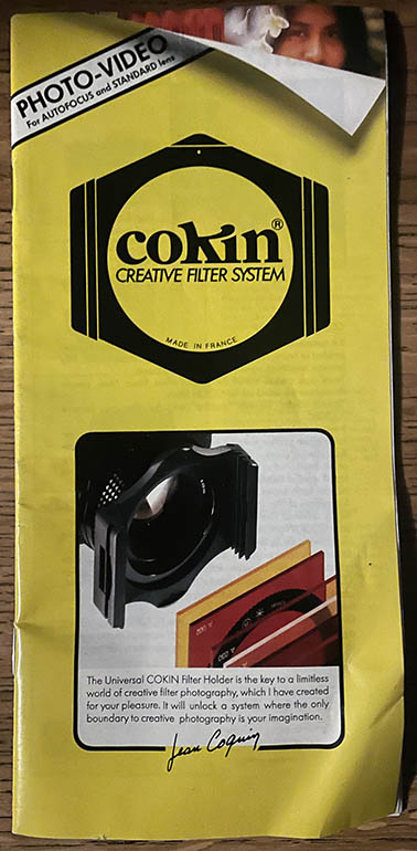 Cokin Creative Filter System Instruction manual