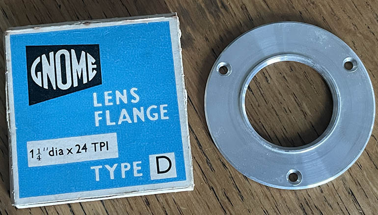 Gnome 1 1/4 lens flange Darkroom