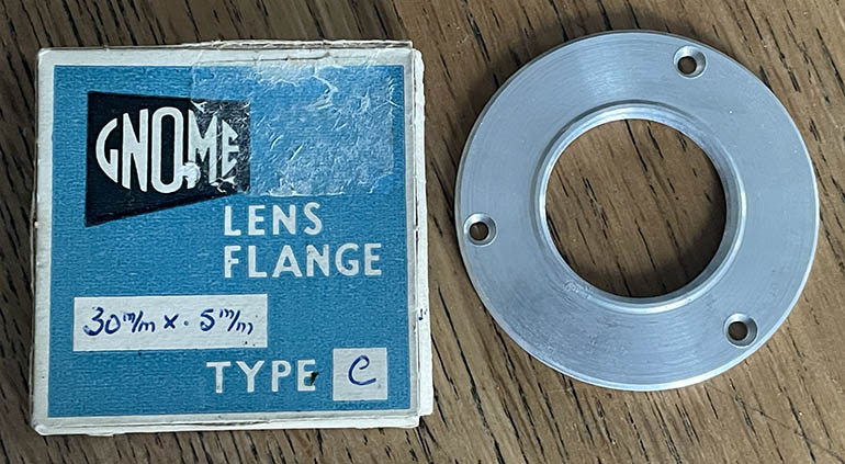 Gnome 30mm lens flange Darkroom