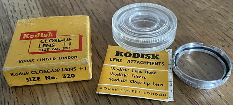 Kodak Close-up Lens +1 No 320 Filter