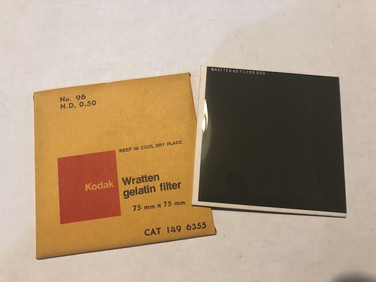 Kodak Wratten ND 0.5 gelatin filter 75mm square  Filter