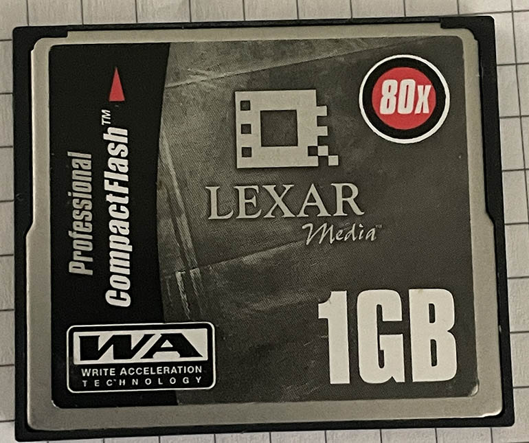 Lexar 1GB CompactFlash  Memory card