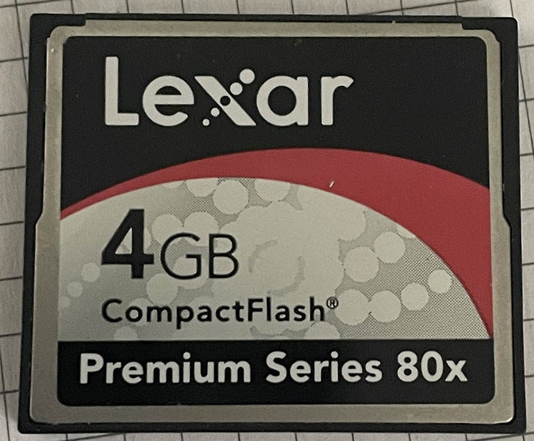 Lexar 4GB CompactFlash  Memory card