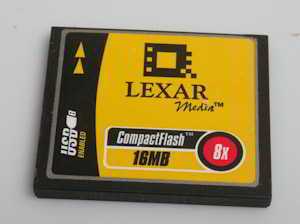 Lexar 16Mb CompactFlash  Memory card