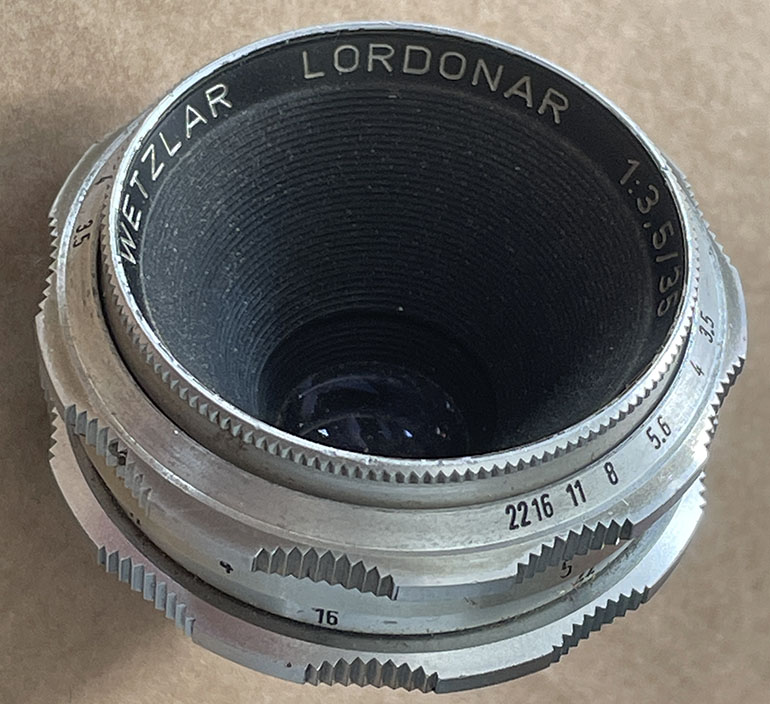 Leidolf Wetzlar Lordonar 35mm f/3.5 35mm interchangeable lens
