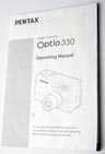 Pentax Optio 330 (Instruction manual) £3.00