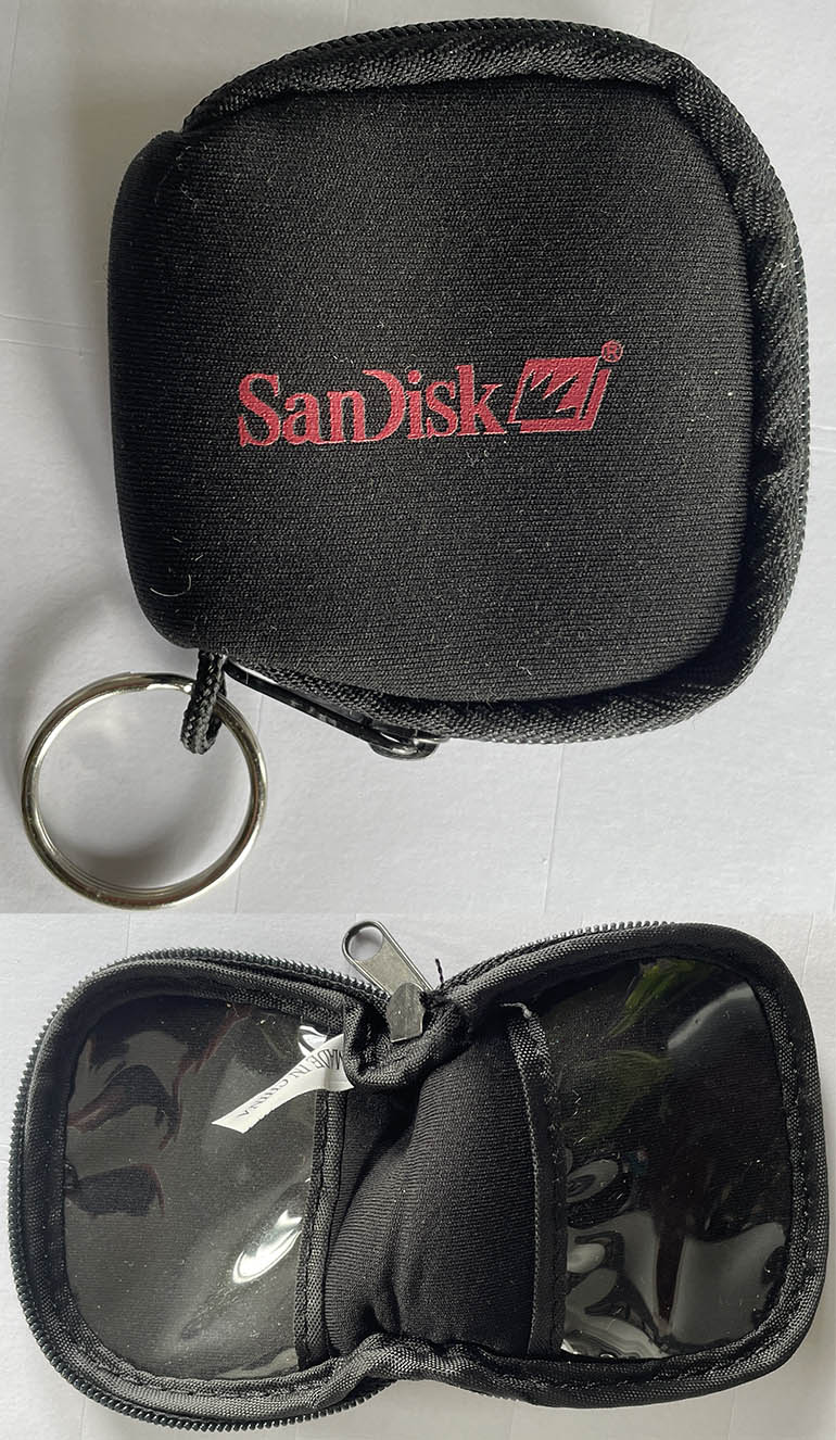 Sandisk Black neoprene CF Card case  Memory card