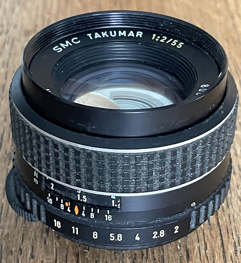 Pentax SMC Takumar 55mm f/2 35mm interchangeable lens