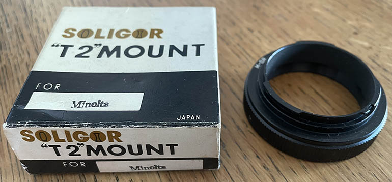 Soligor Minolta SR T2 Mount Lens adaptor