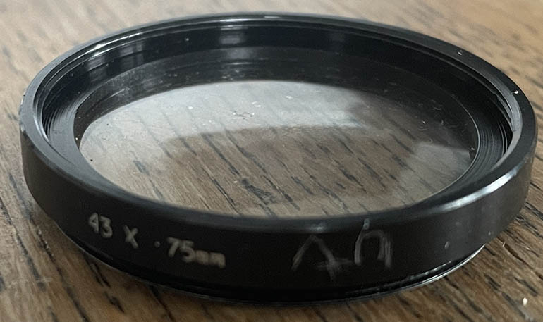 Unbranded 43mm clear glass (UV) Filter