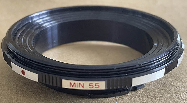 Unbranded Reverse Ring Minolta MD - 55mm Lens adaptor